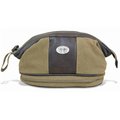 Zeppelinproducts ZeppelinProducts UTN-BTX1-KHK Tennessee Toiletry Bag Waxed Canvas; 12 x 7 x 7 UTN-BTX1-KHK